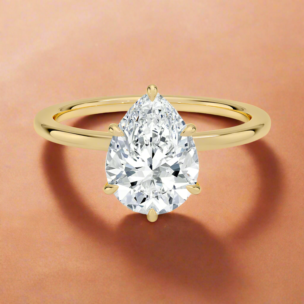 Amanti - Pear Cut Moissanite Engagement Ring