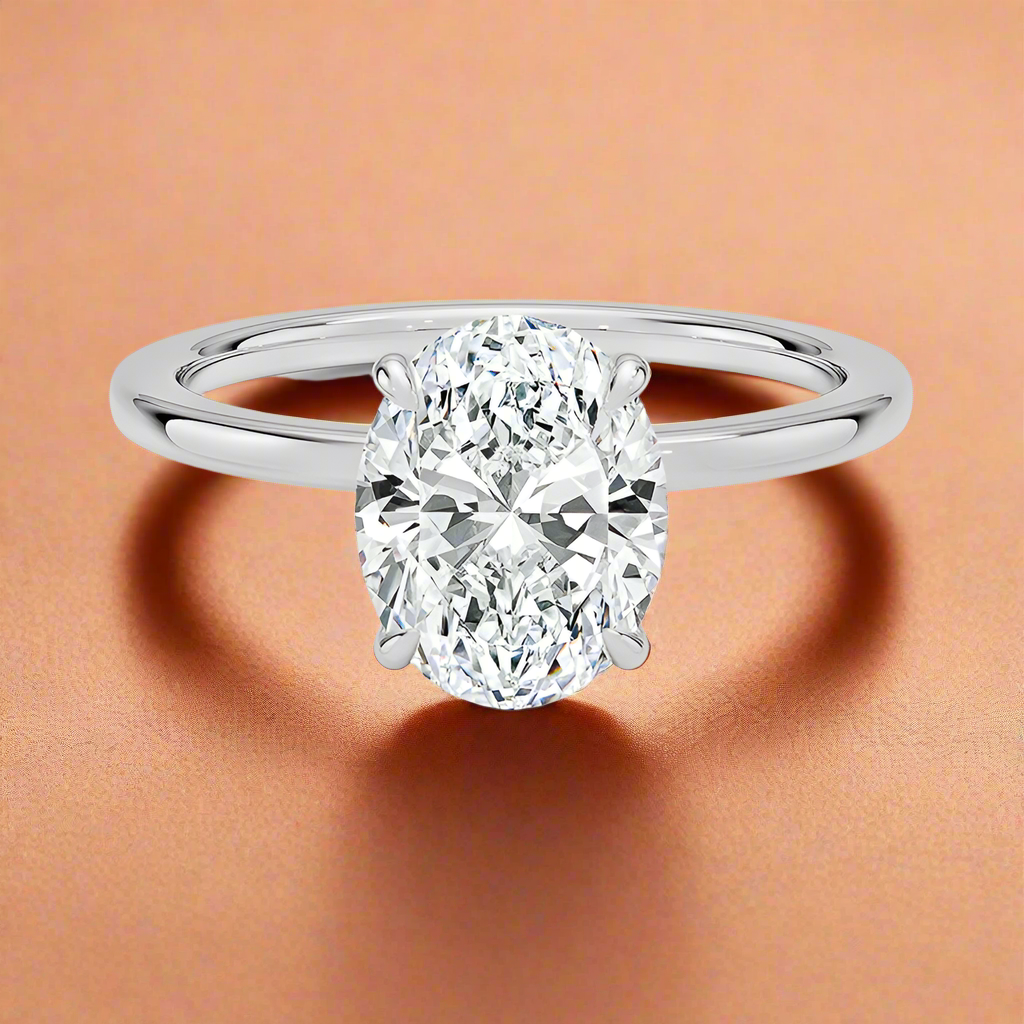 Amanti - Oval Cut Moissanite Engagement Ring