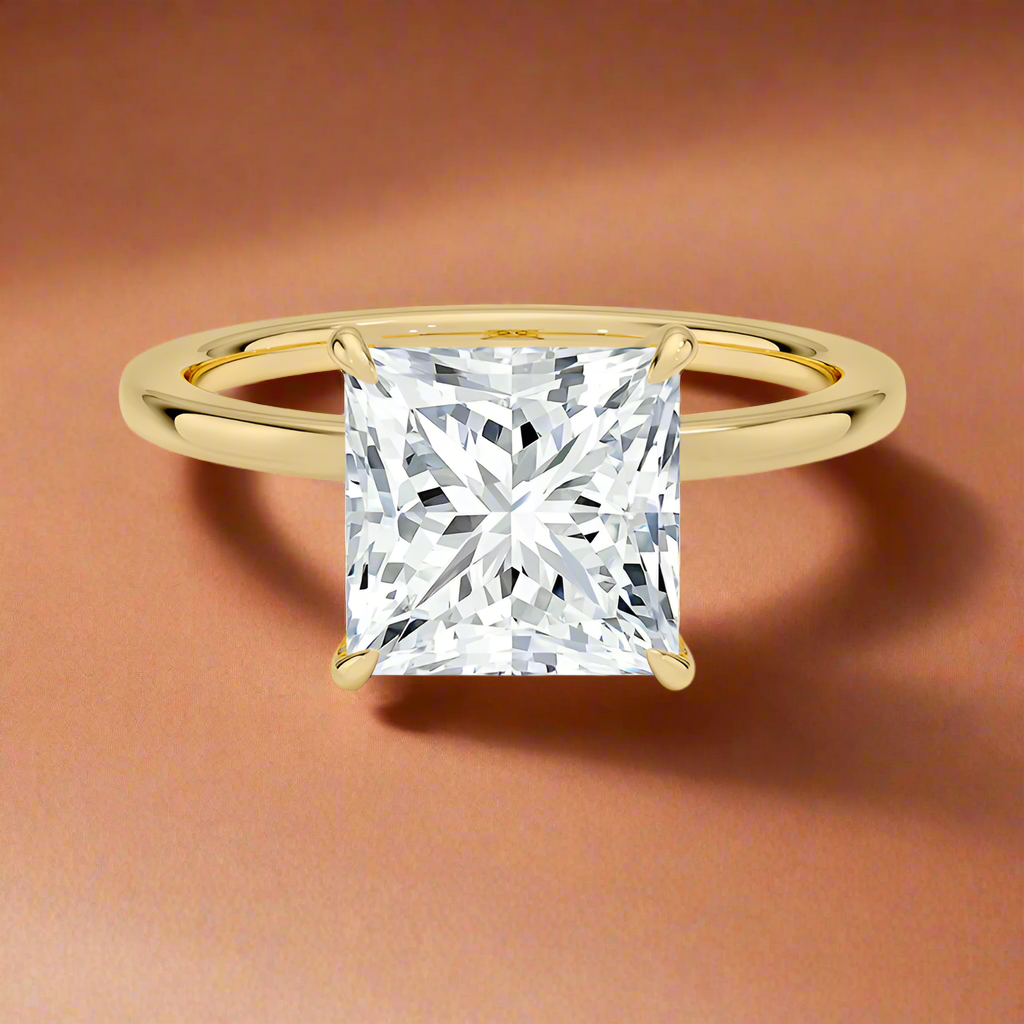 Amanti - Princess Cut Moissanite Engagement Ring