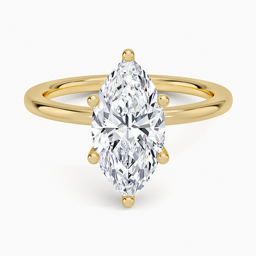 Venere - Marquise Cut Moissanite Engagement Ring