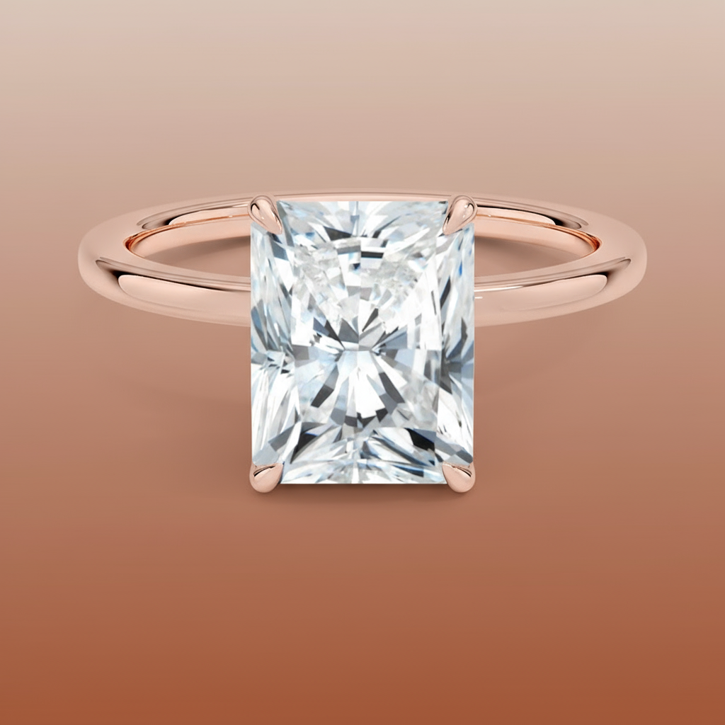 Amanti - Radiant Cut Moissanite Engagement Ring