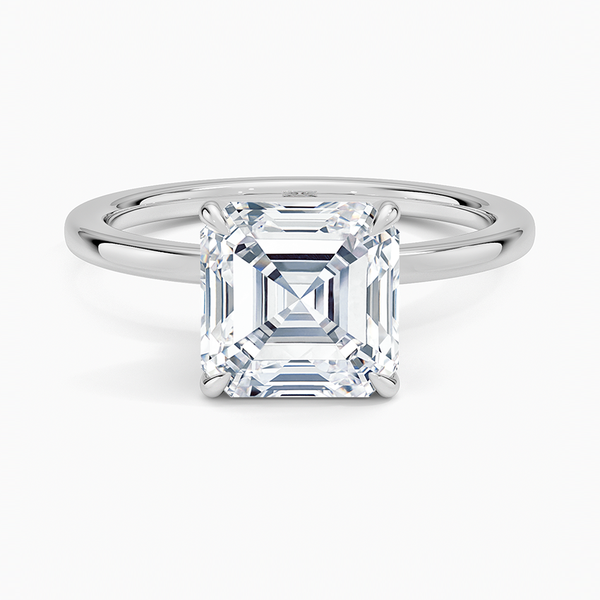 Amanti - Asscher Cut Moissanite Engagement Ring