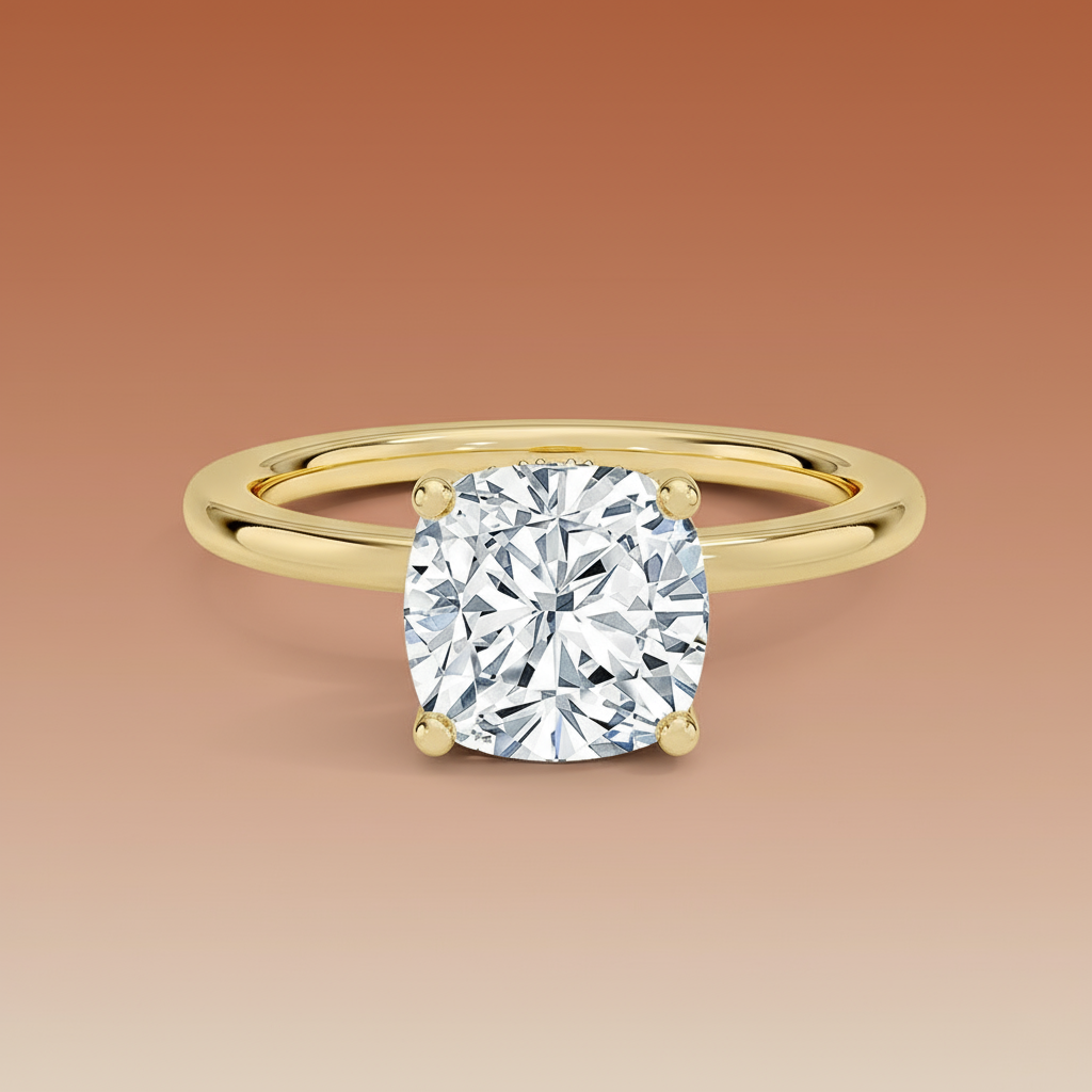 Venere - Cushion Cut Moissanite Engagement Ring