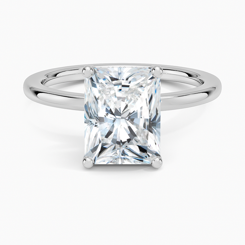 Venere - Radiant Cut Moissanite Engagement Ring