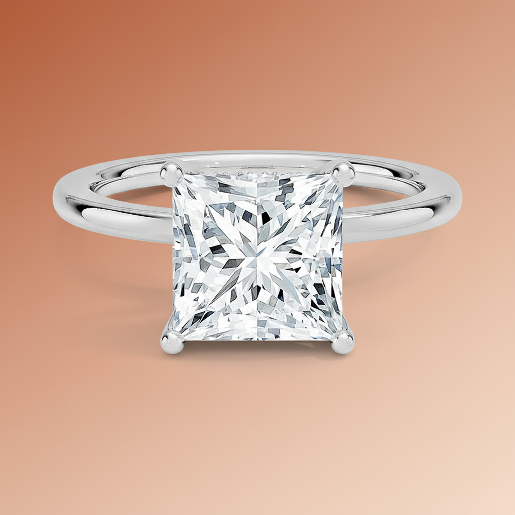 Venere - Princess Cut Moissanite Engagement Ring
