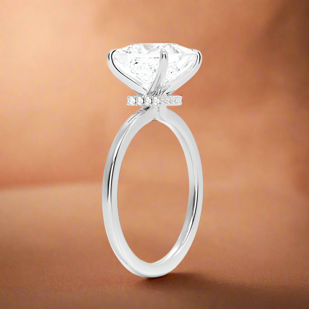 Amanti - Princess Cut Moissanite Engagement Ring