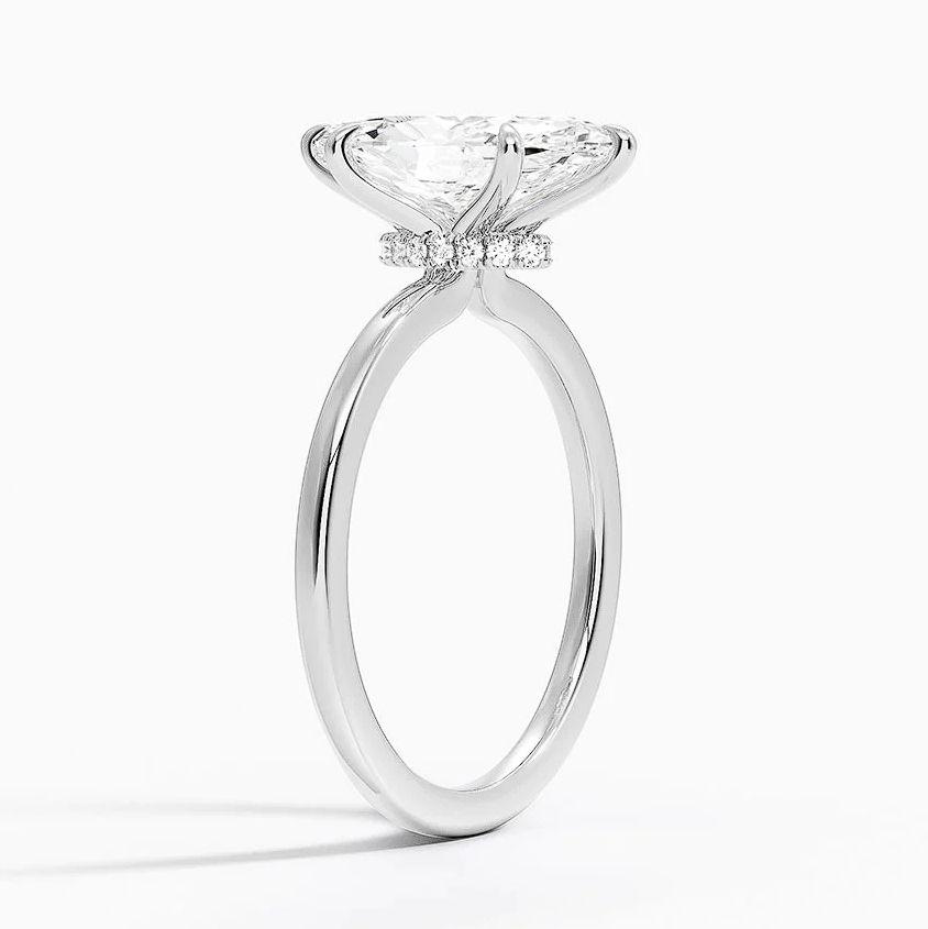 Amanti - Marquise Cut Moissanite Engagement Ring