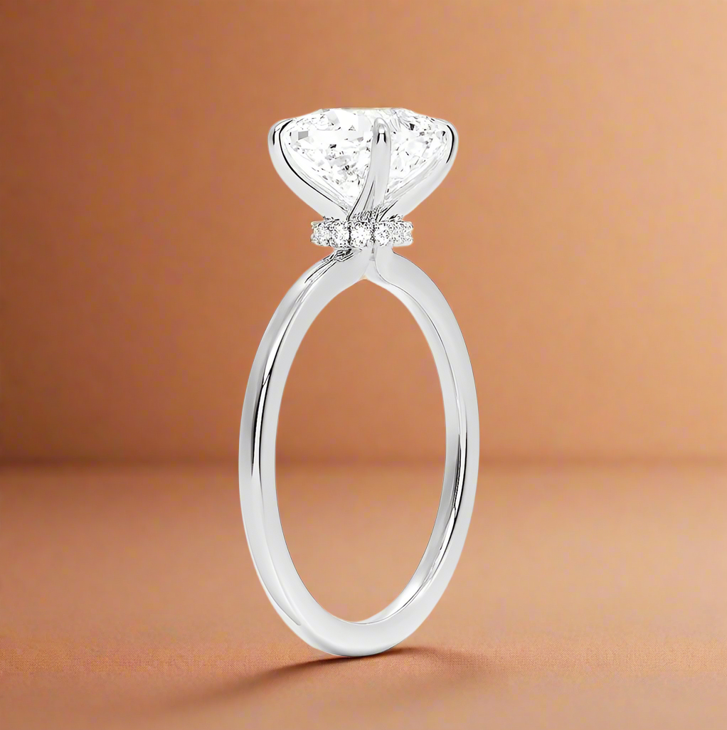 Amanti - Cushion Cut Moissanite Engagement Ring