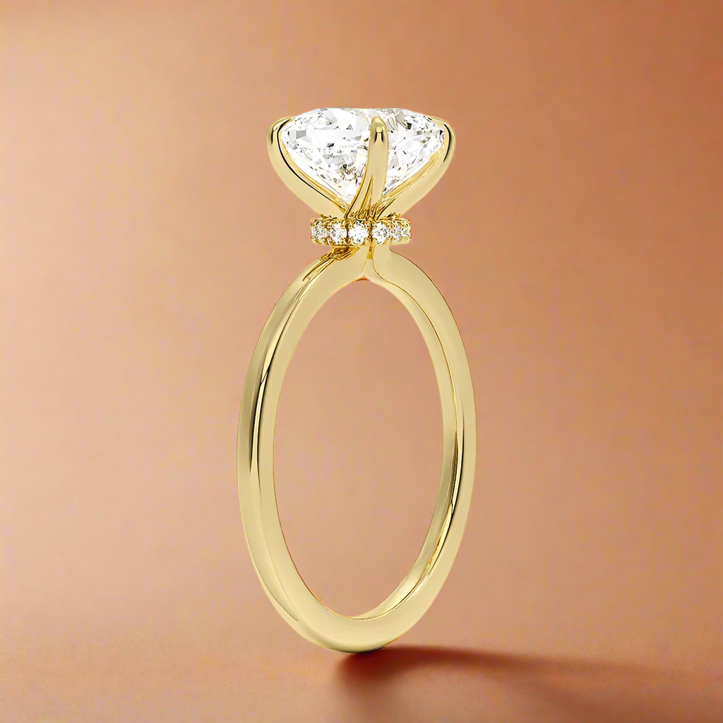 Amanti - Cushion Cut Moissanite Engagement Ring