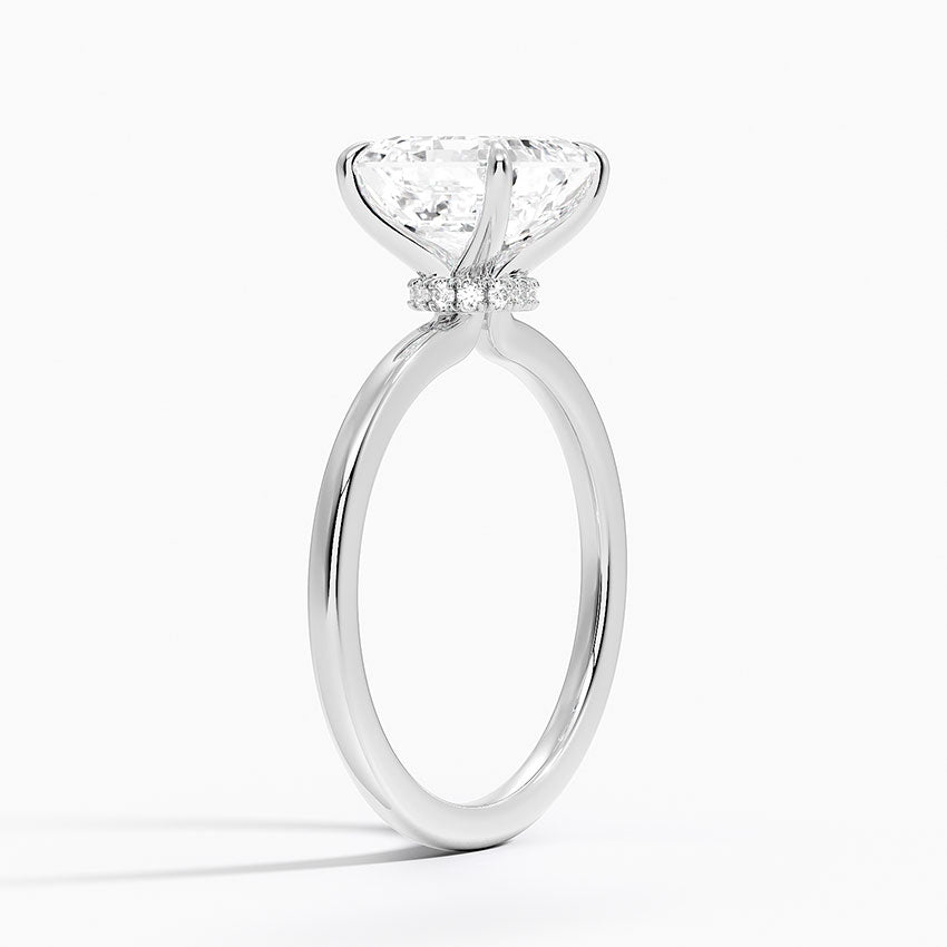 Amanti - Asscher Cut Moissanite Engagement Ring