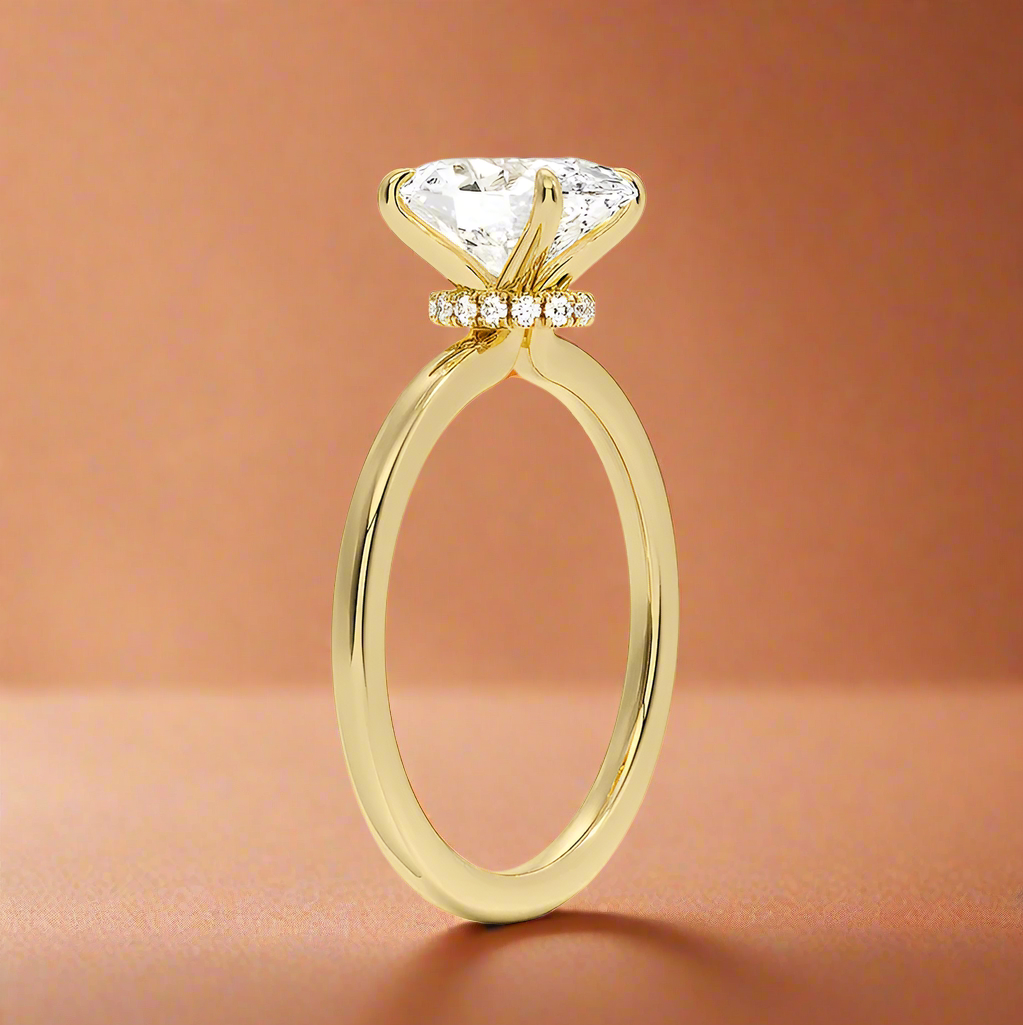 Amanti - Oval Cut Moissanite Engagement Ring