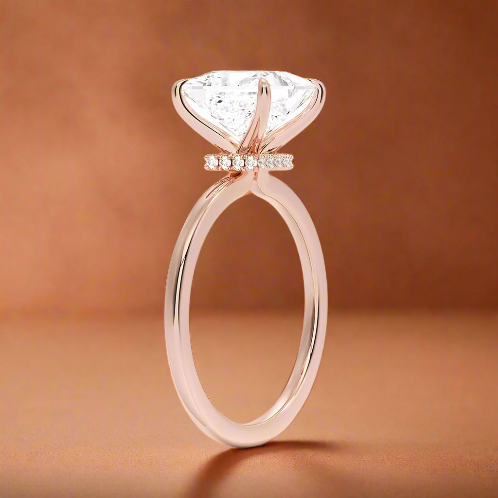 Amanti - Princess Cut Moissanite Engagement Ring