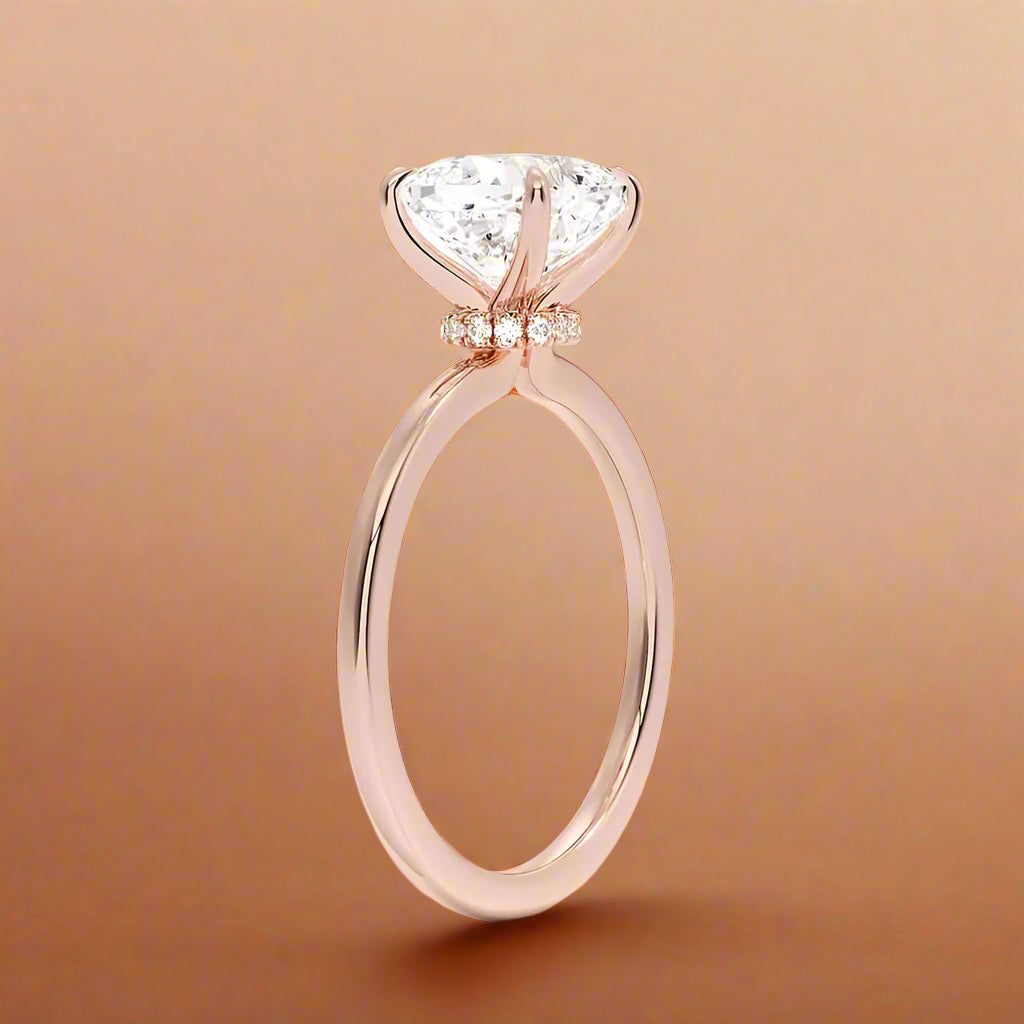Amanti - Cushion Cut Moissanite Engagement Ring