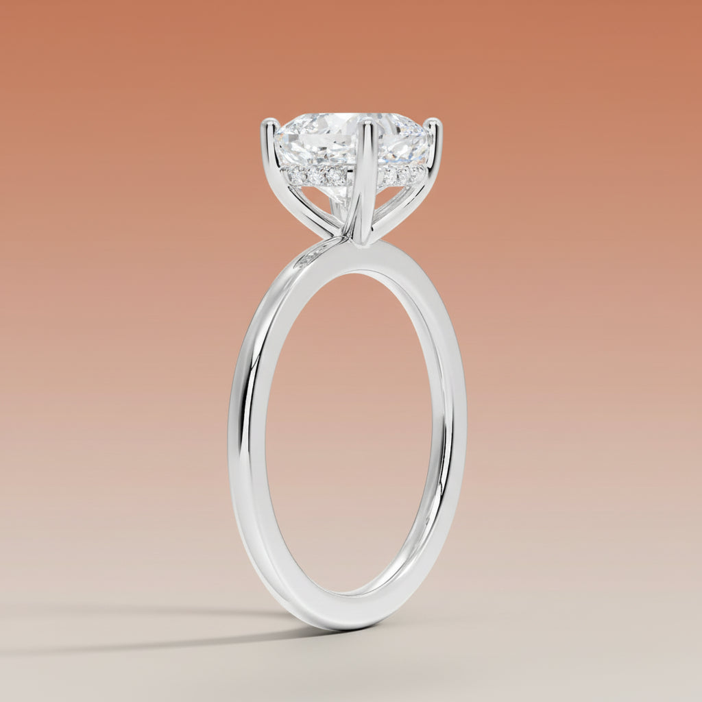Venere - Cushion Cut Moissanite Engagement Ring