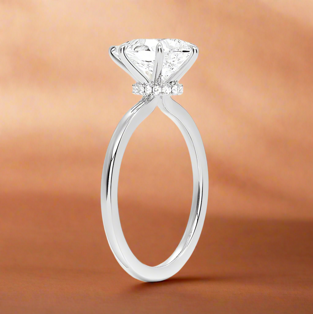Amanti - Pear Cut Moissanite Engagement Ring
