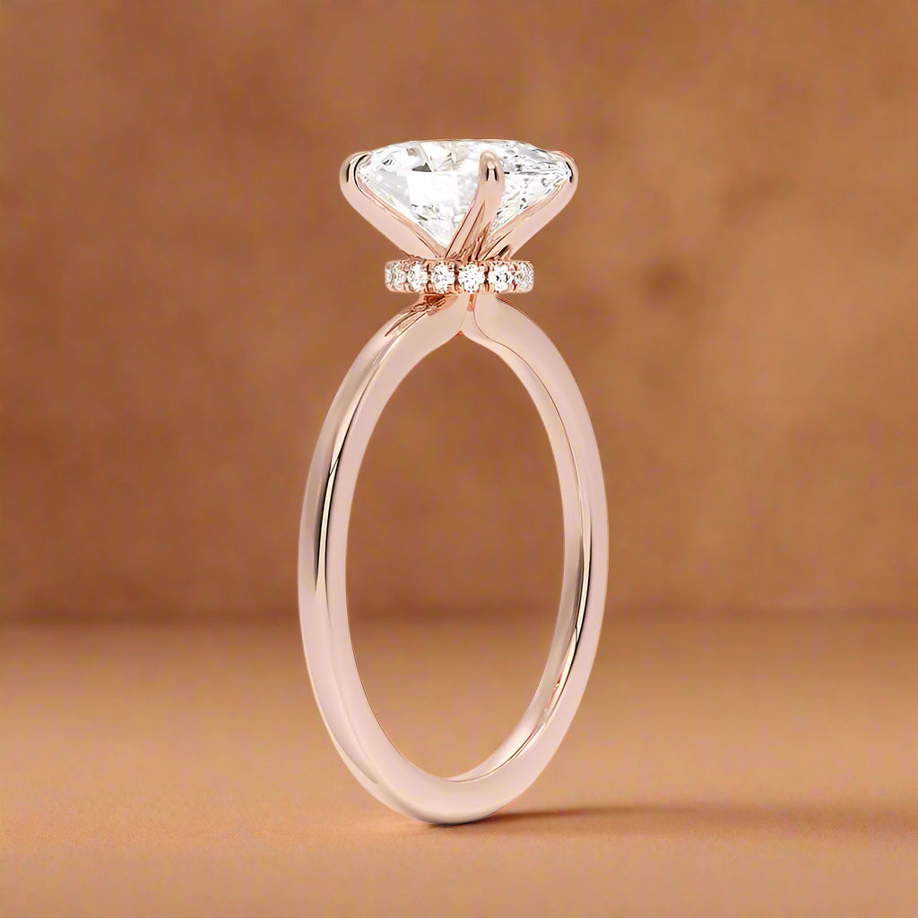 Amanti - Oval Cut Moissanite Engagement Ring