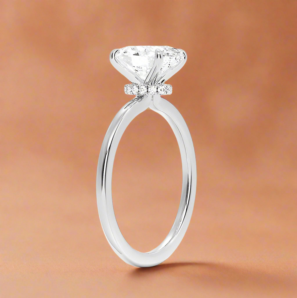 Amanti - Oval Cut Moissanite Engagement Ring