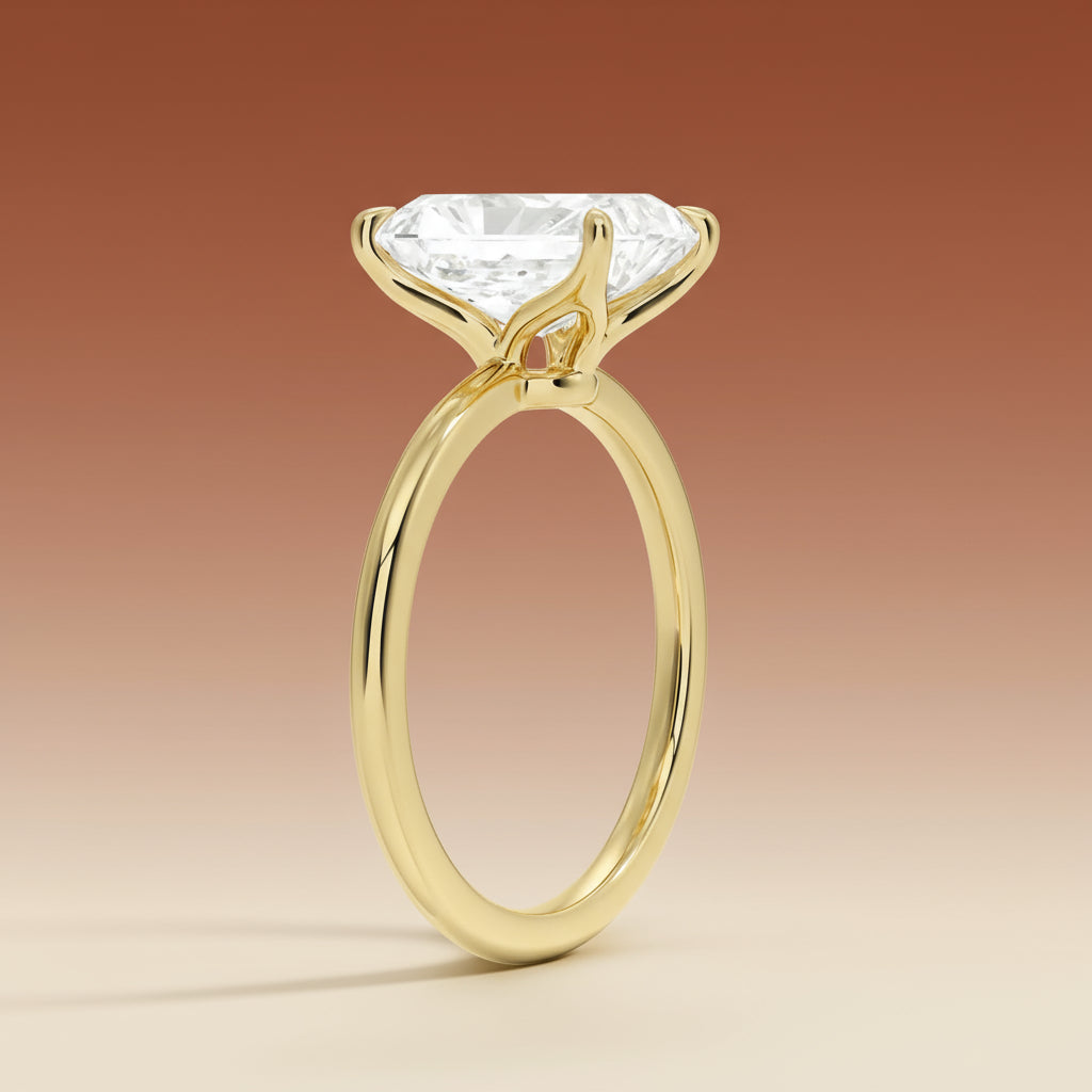 La Terra - Radiant Cut Moissanite Engagement Ring