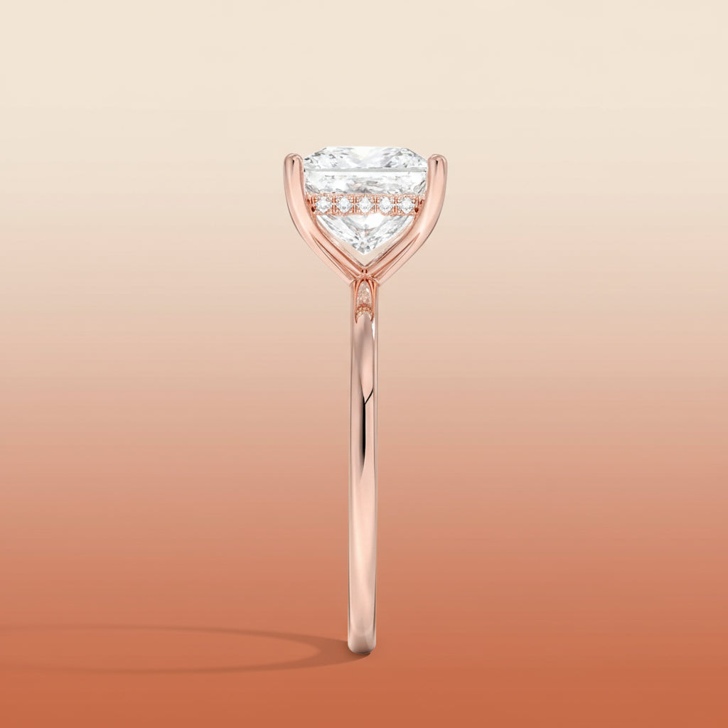 Venere - Princess Cut Moissanite Engagement Ring