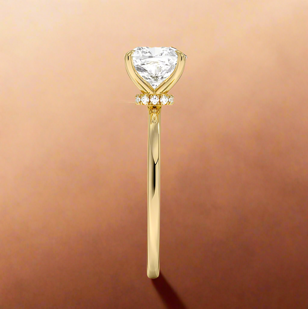 Amanti - Cushion Cut Moissanite Engagement Ring