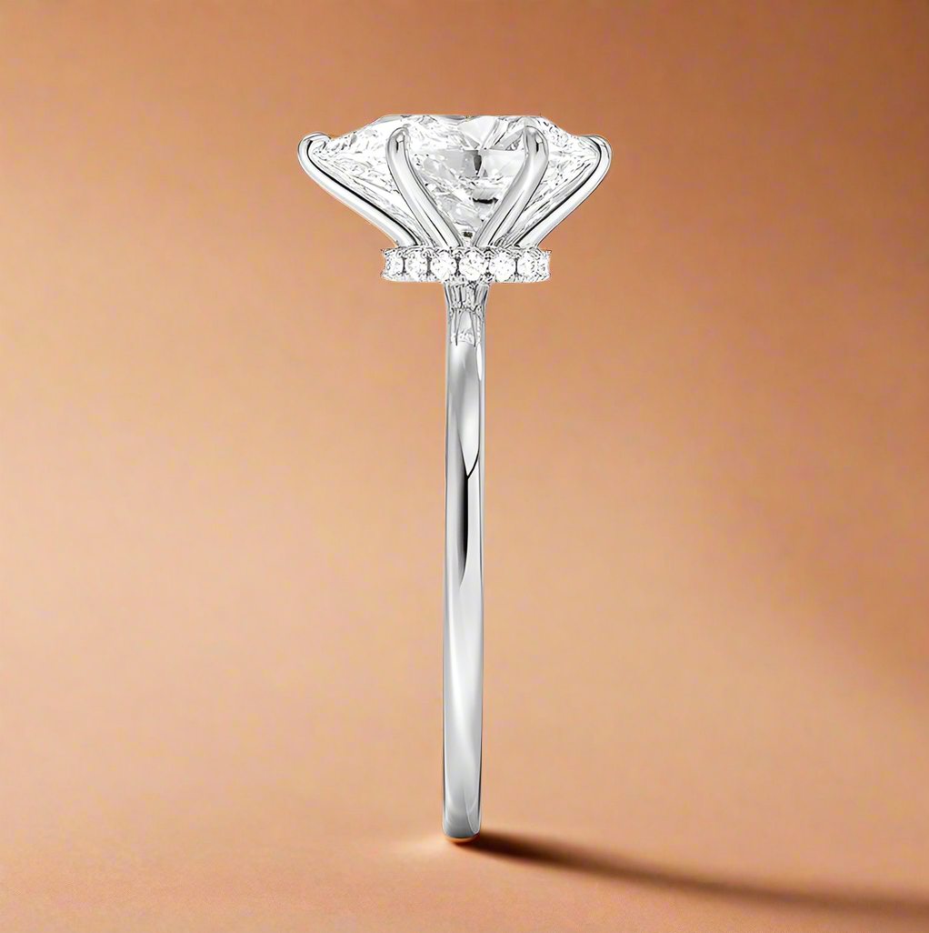 Amanti - Pear Cut Moissanite Engagement Ring