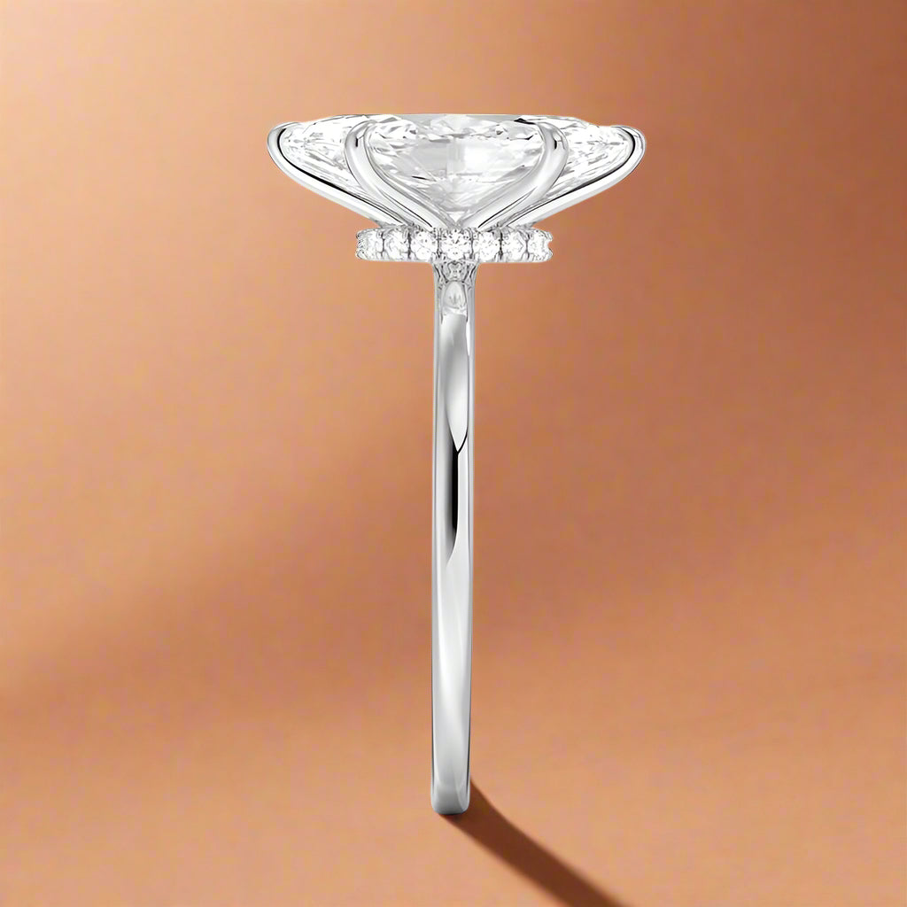 Amanti - Marquise Cut Moissanite Engagement Ring