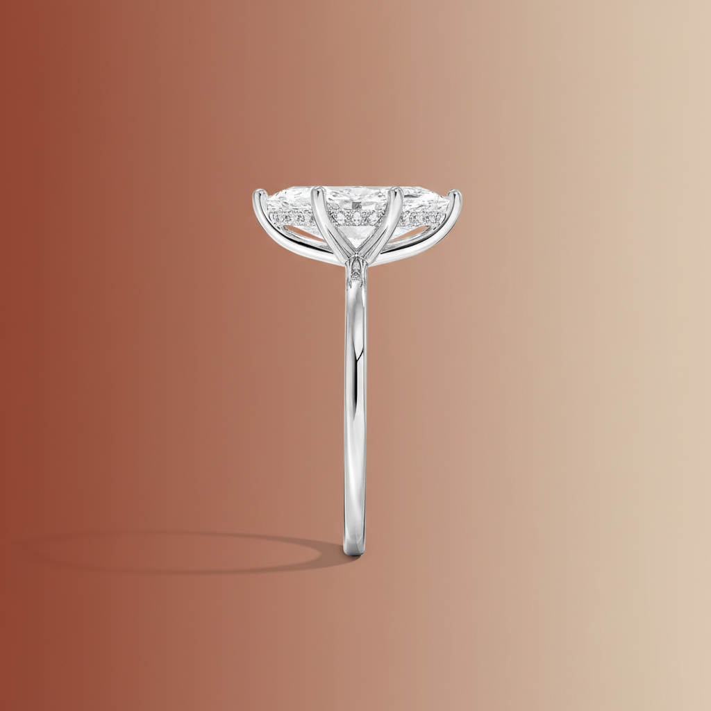 Venere - Marquise Cut Moissanite Engagement Ring