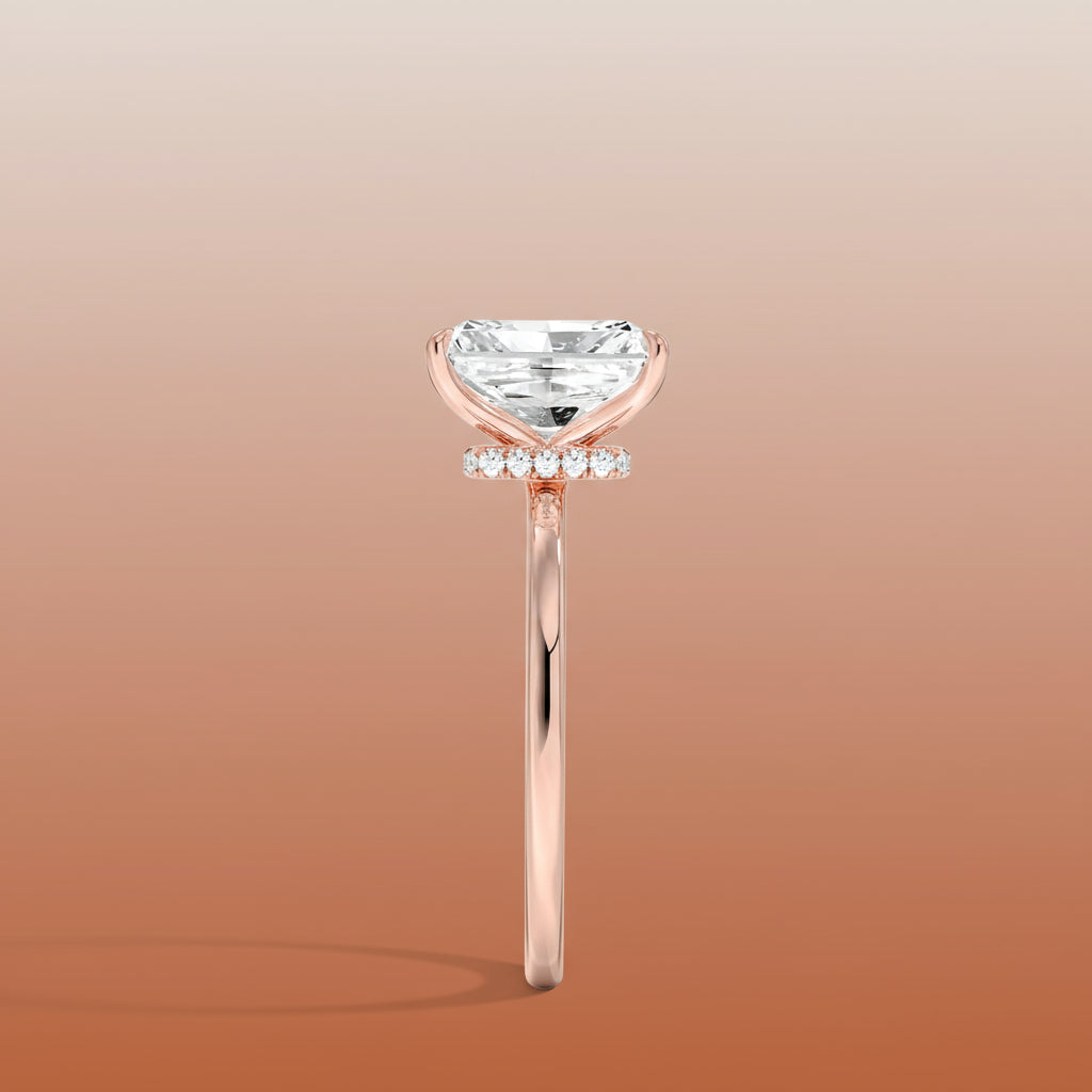 Amanti - Radiant Cut Moissanite Engagement Ring