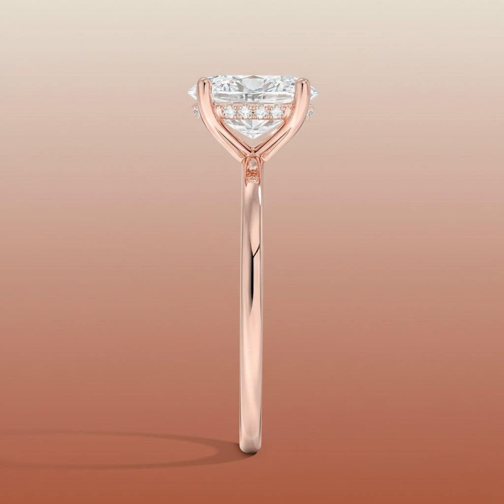 Venere - Oval Cut Moissanite Engagement Ring