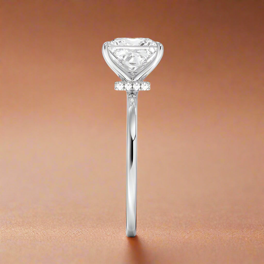 Amanti - Princess Cut Moissanite Engagement Ring