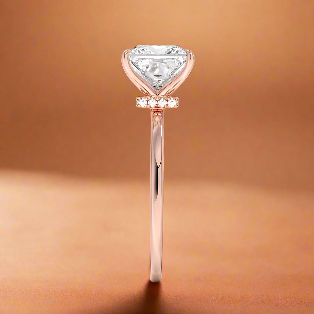 Amanti - Princess Cut Moissanite Engagement Ring