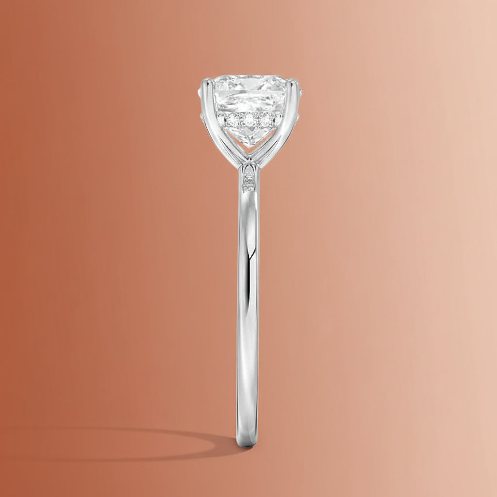 Venere - Cushion Cut Moissanite Engagement Ring