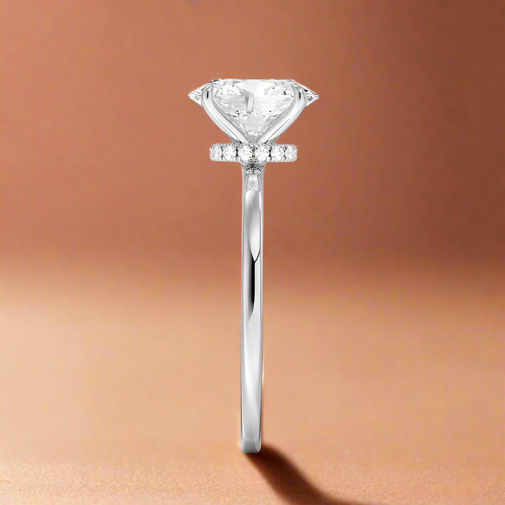Amanti - Oval Cut Moissanite Engagement Ring