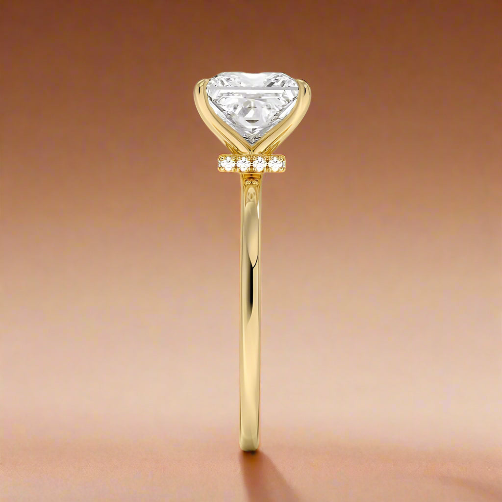 Amanti - Princess Cut Moissanite Engagement Ring