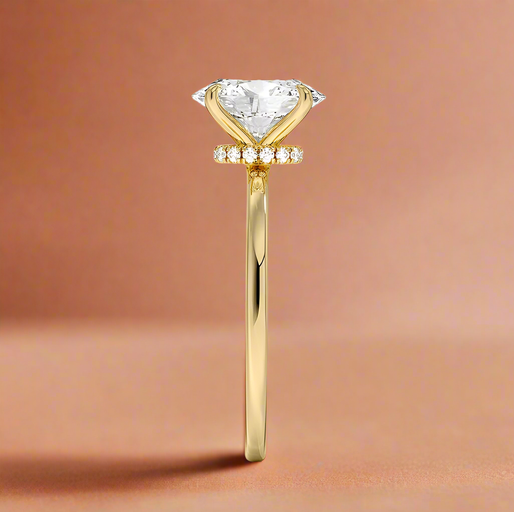 Amanti - Oval Cut Moissanite Engagement Ring