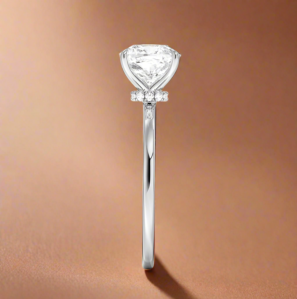 Amanti - Cushion Cut Moissanite Engagement Ring