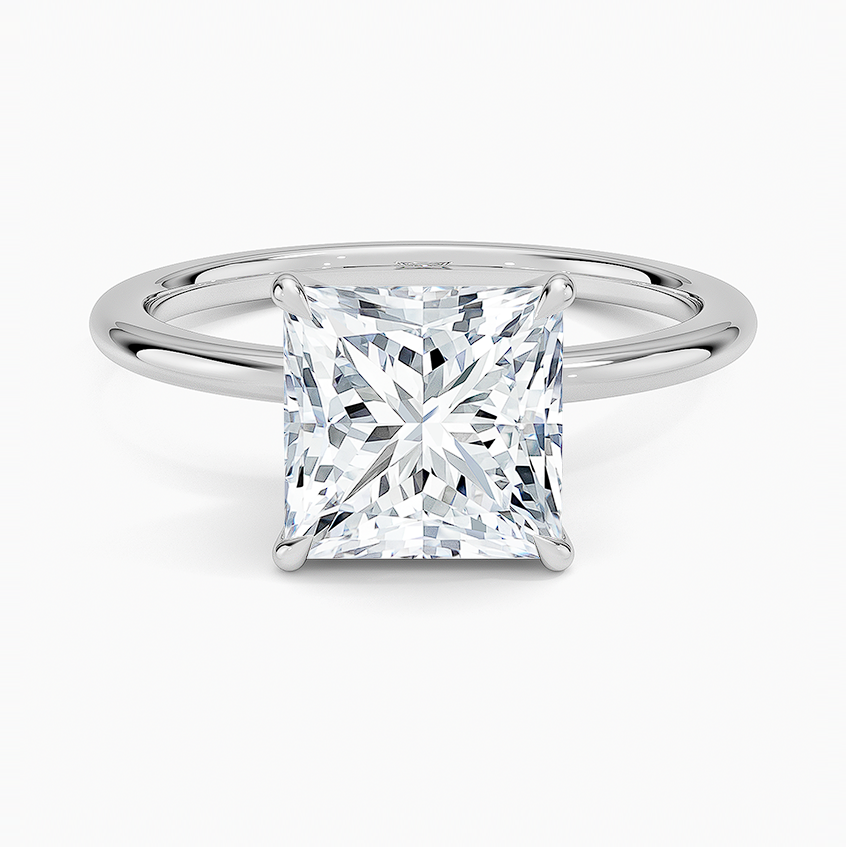 La Terra - Princess Cut Moissanite Engagement Ring