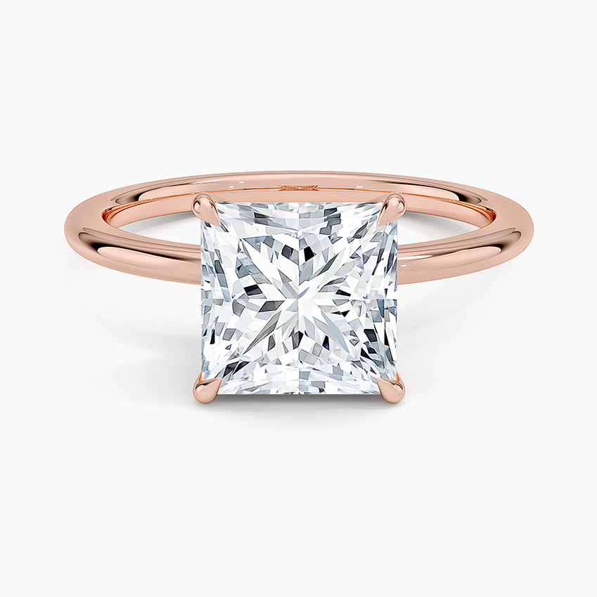 La Terra - Princess Cut Moissanite Engagement Ring