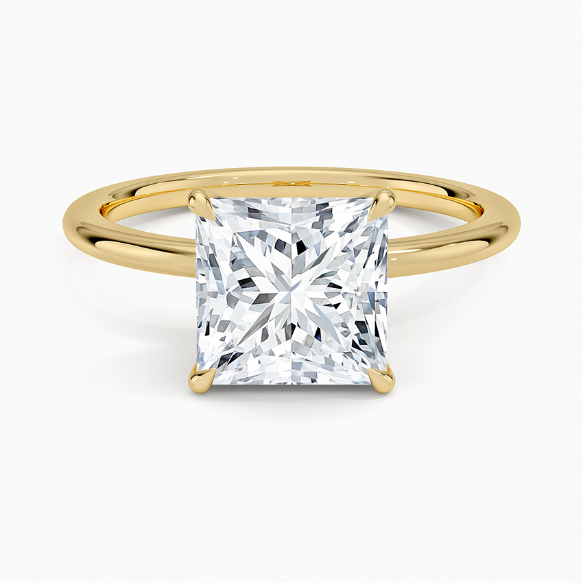 La Terra - Princess Cut Moissanite Engagement Ring