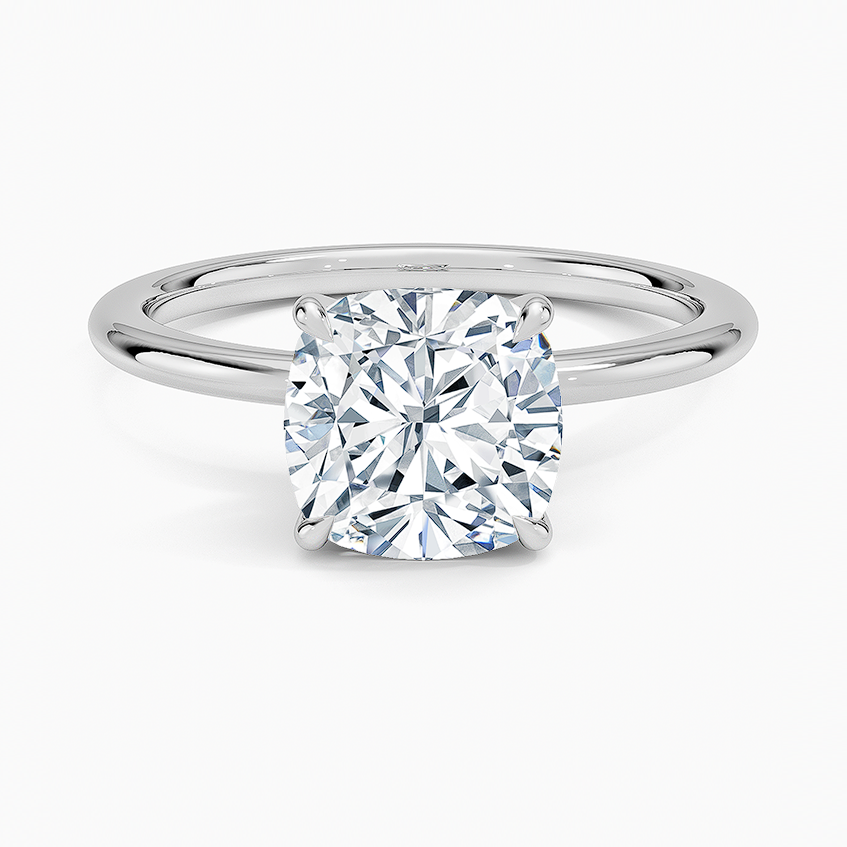 La Terra - Cushion Cut Moissanite Engagement Ring