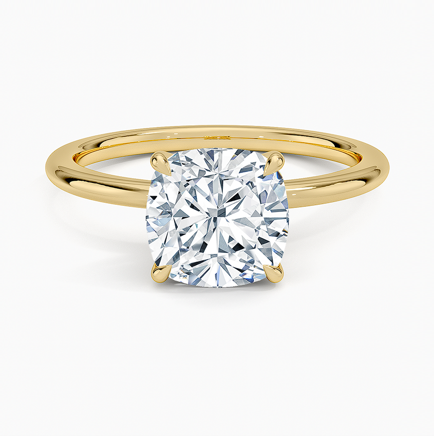 La Terra - Cushion Cut Moissanite Engagement Ring