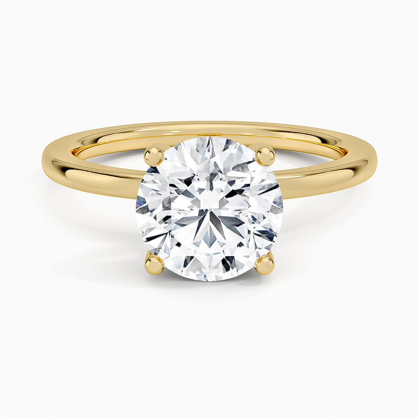 Venere - Round Cut Moissanite Engagement Ring