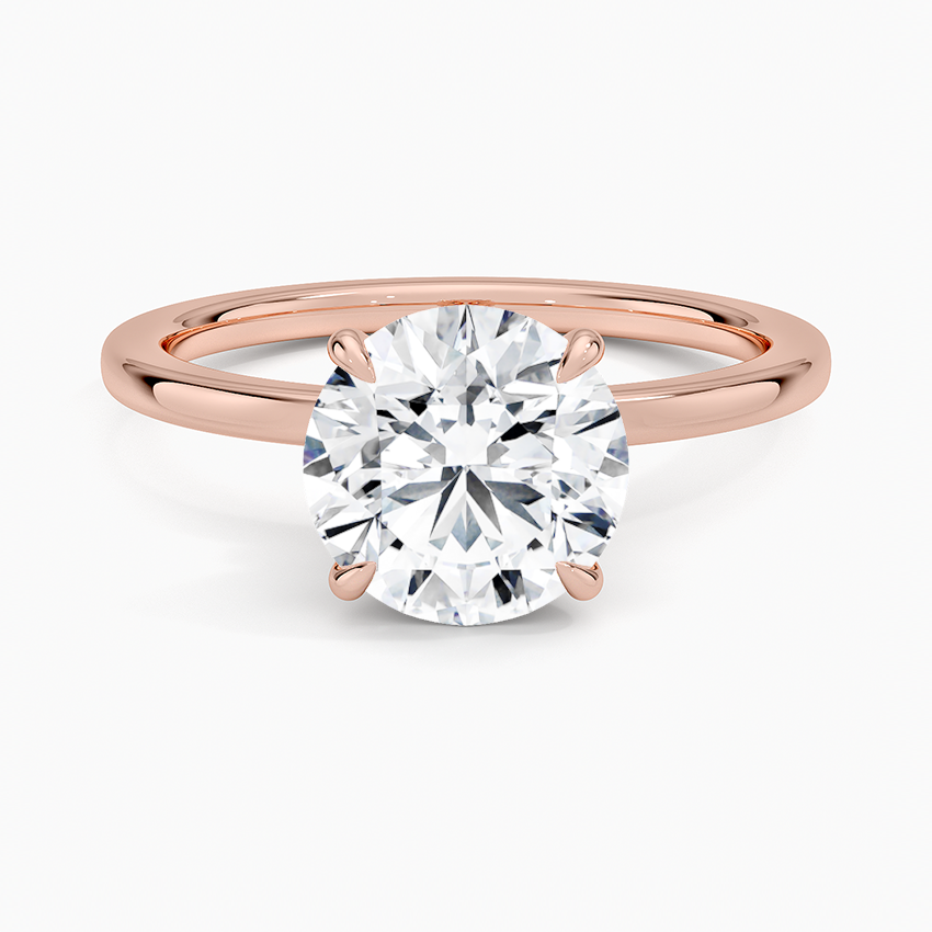 Amanti - Round Cut Moissanite Engagement Ring