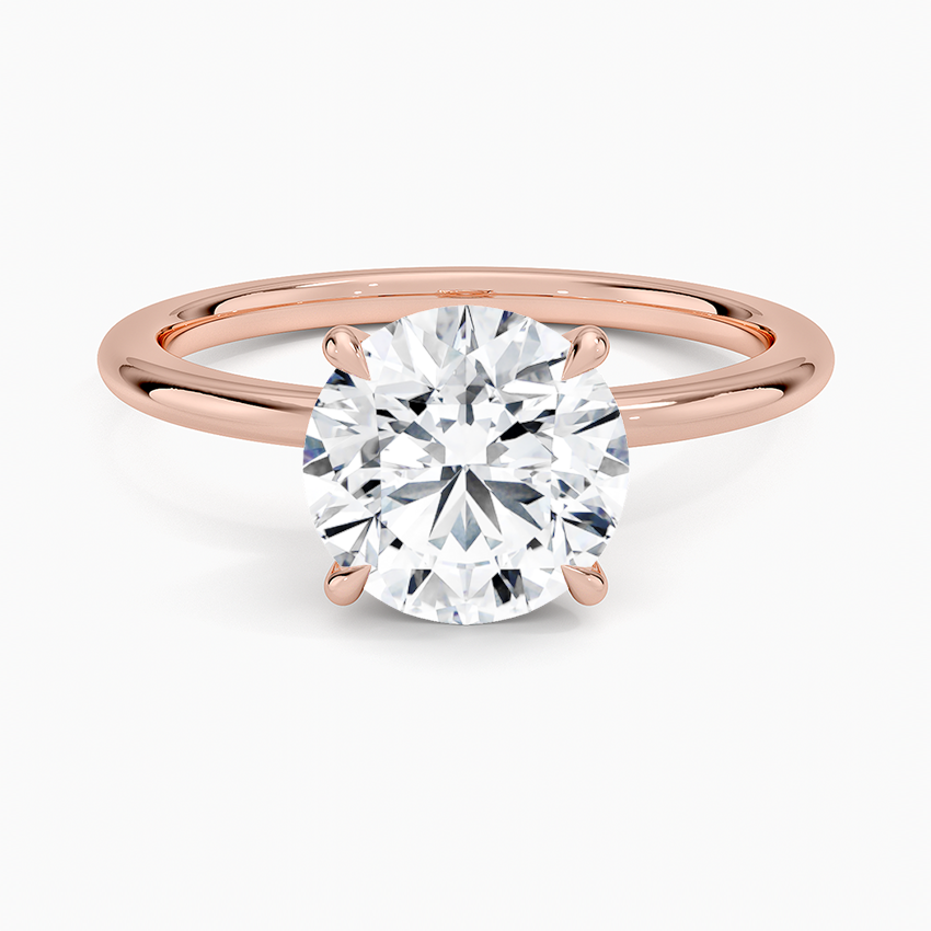 La Terra - Round Cut Moissanite Engagement Ring