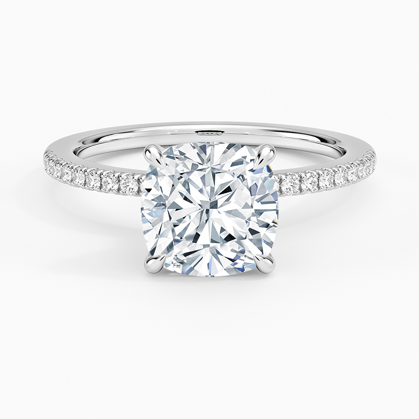 La Luna - Cushion Cut Moissanite Engagement Ring