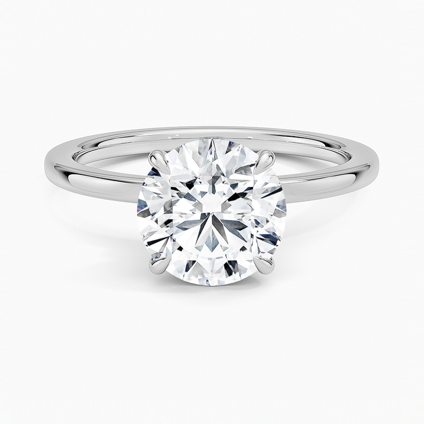 Amanti - Round Cut Moissanite Engagement Ring