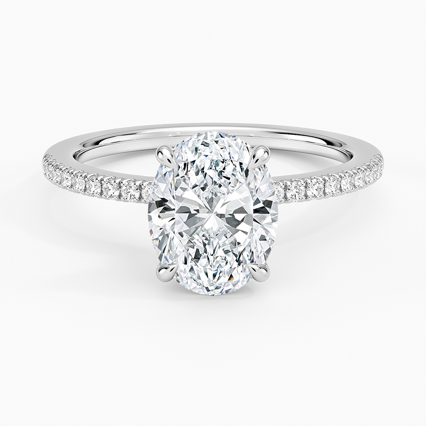 La Luna - Oval Cut Moissanite Engagement Ring