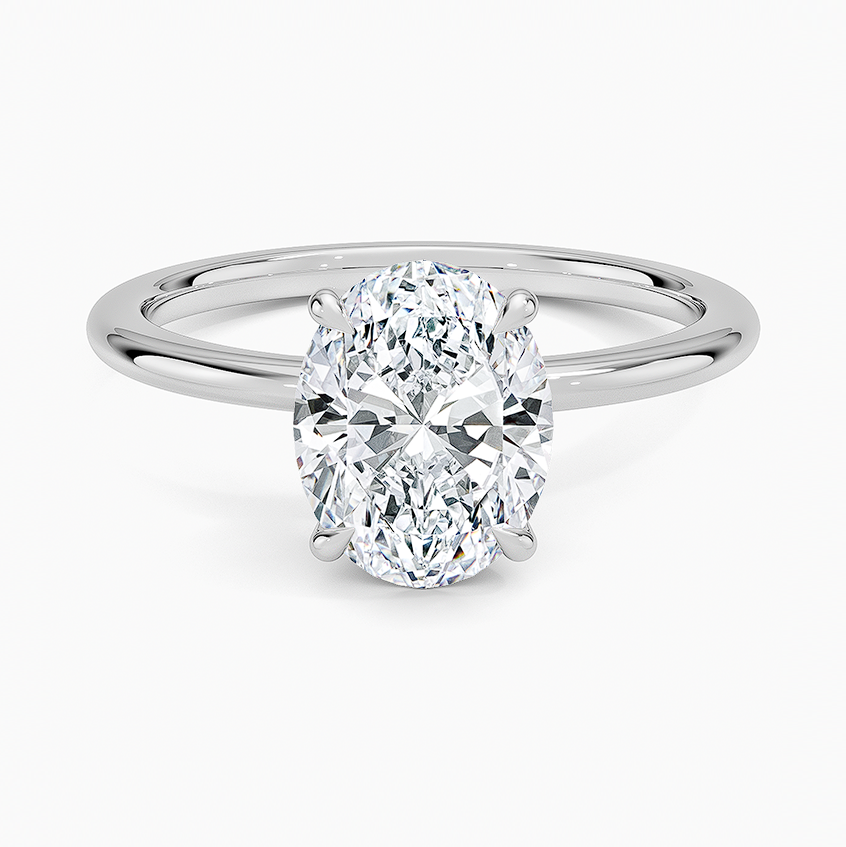 La Terra - Oval Cut Moissanite Engagement Ring