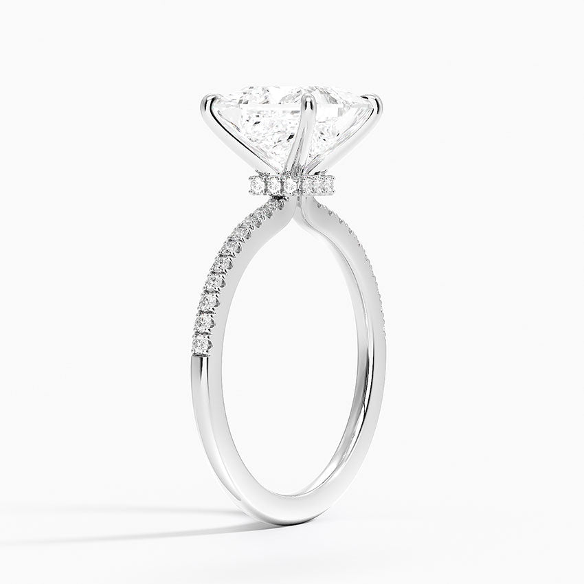 La Luna - Princess Cut Moissanite Engagement Ring