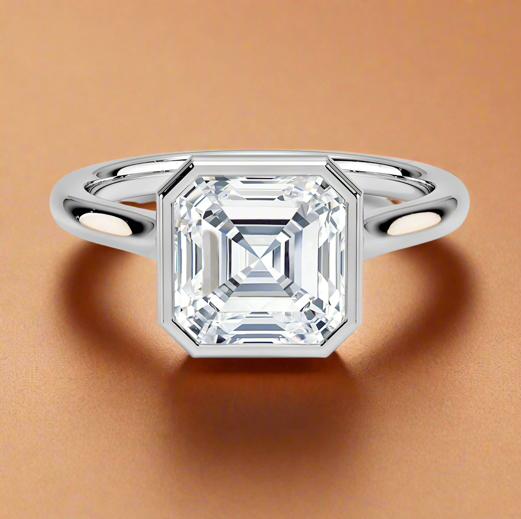 Abbraccio - Asscher Cut Engagement Ring